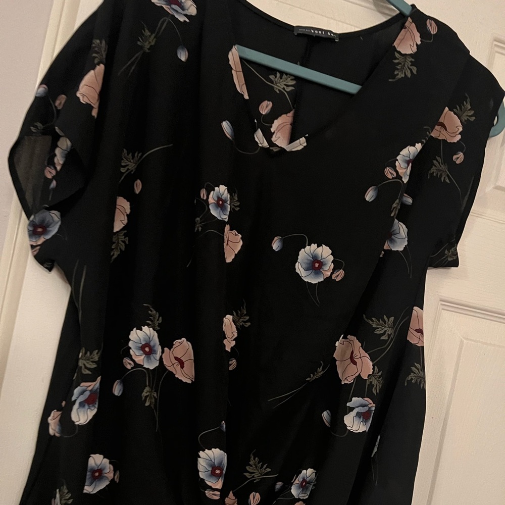 Shirt from Stitch Fix. West Kei Black floral size XL
